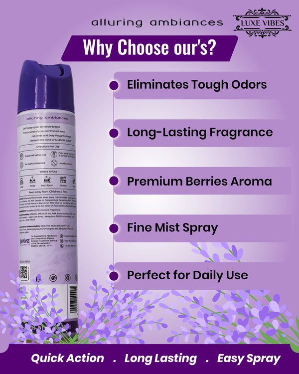 Lavender Surge Room Air Freshener Spray